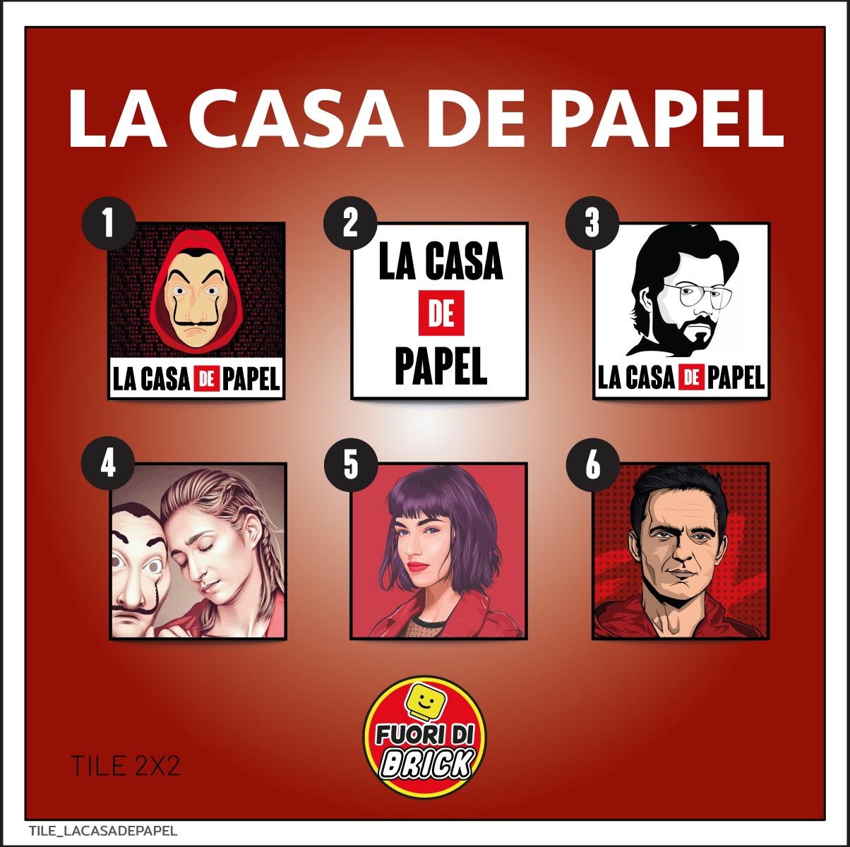 TILE 2X2_LA CASA DE PAPEL